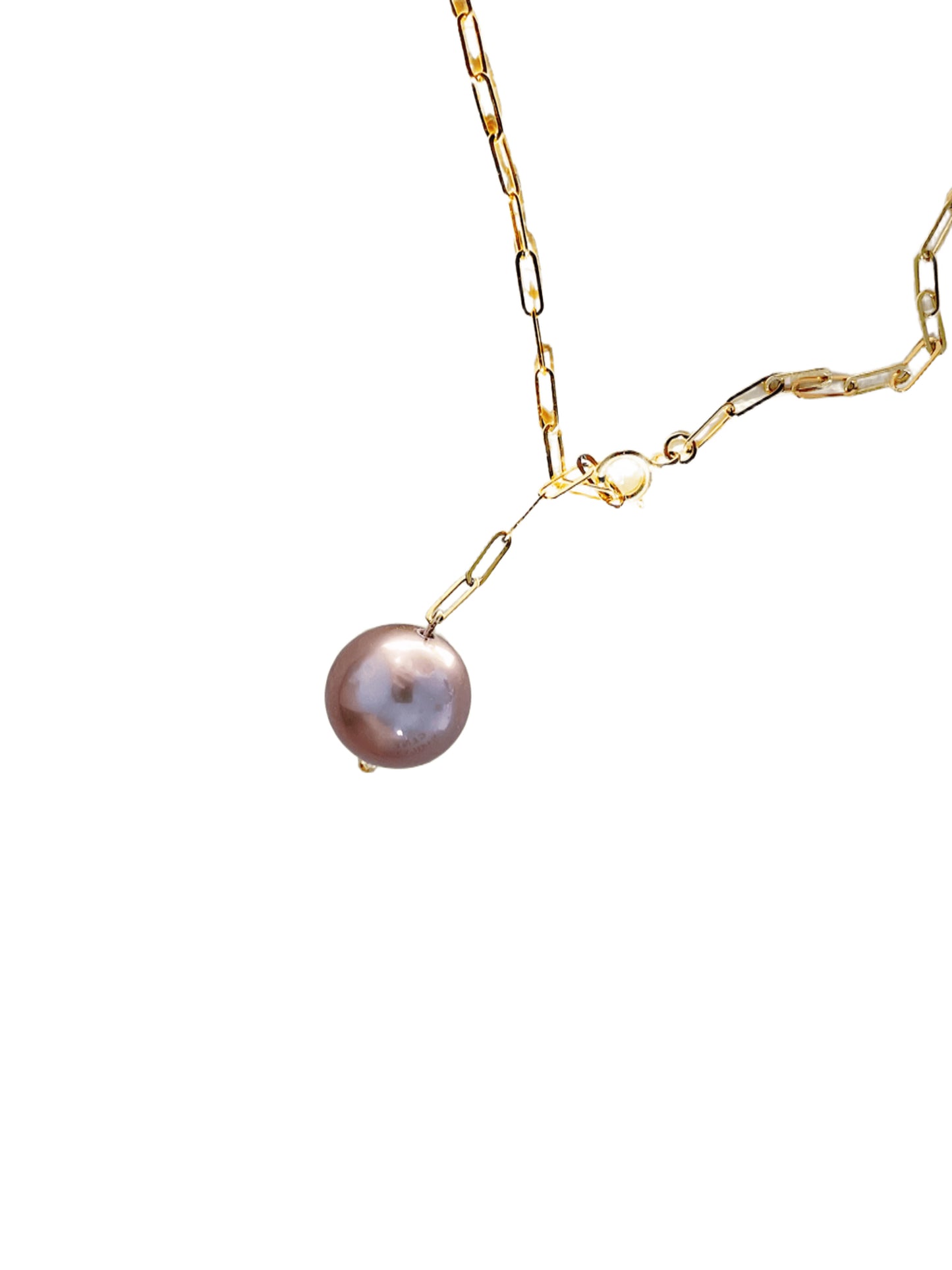 OuiPearl Grape Necklace 紫葡萄天然珍珠吊墜項鏈（鏈長45CM）