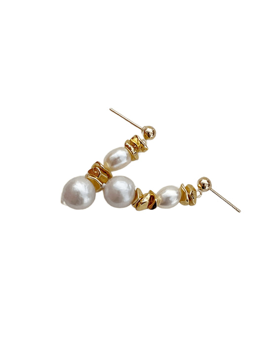 OuiPearl Pendant Earring  日不落金色耳環耳釘