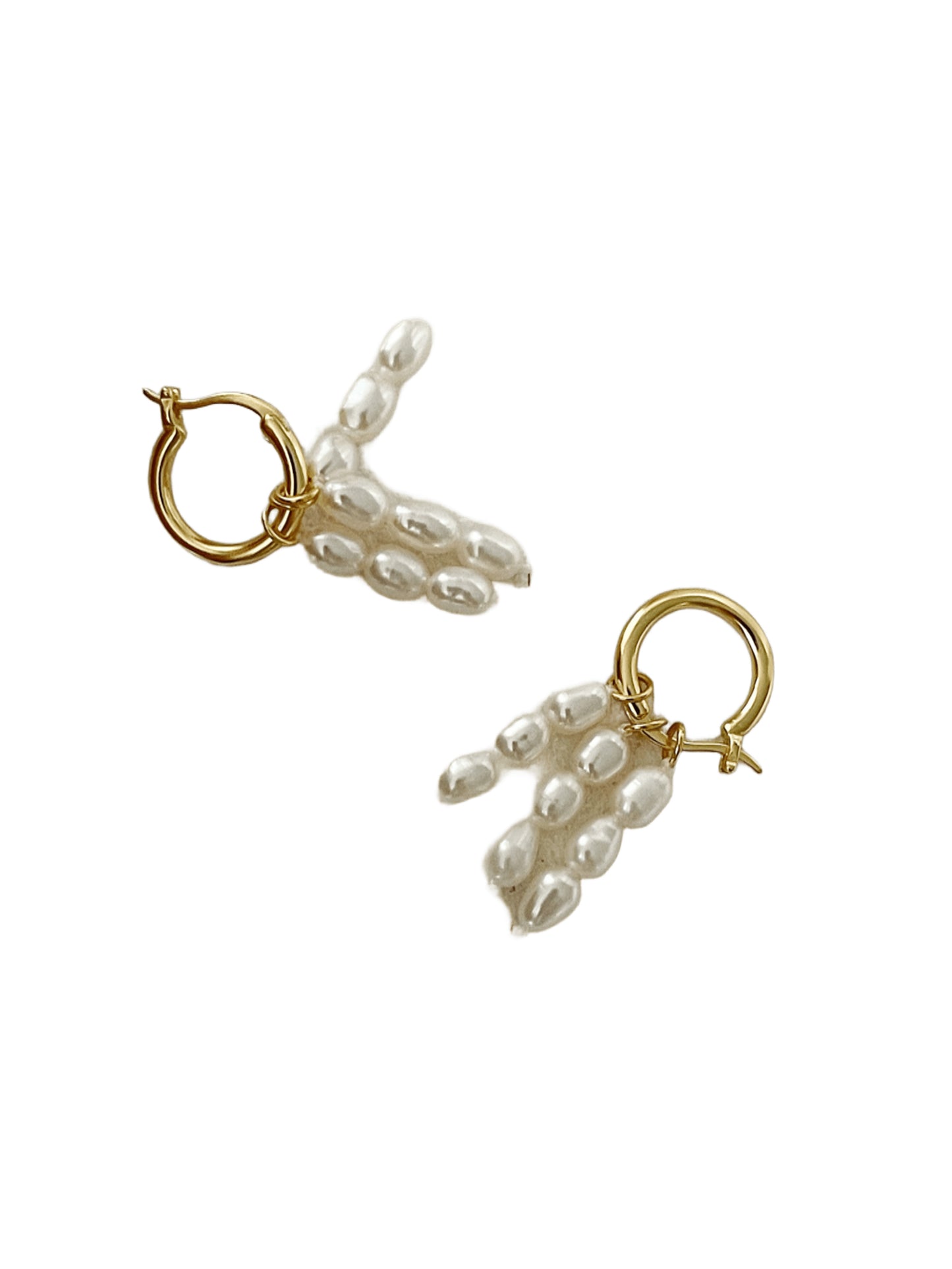 OuiPearl Freshwater Earring 粒粒珍韻 米粒淡水珍珠耳環耳釘