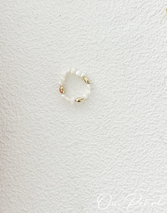 OuiPearl Natural Ring 可愛麗人系列 淡水金珠小戒指