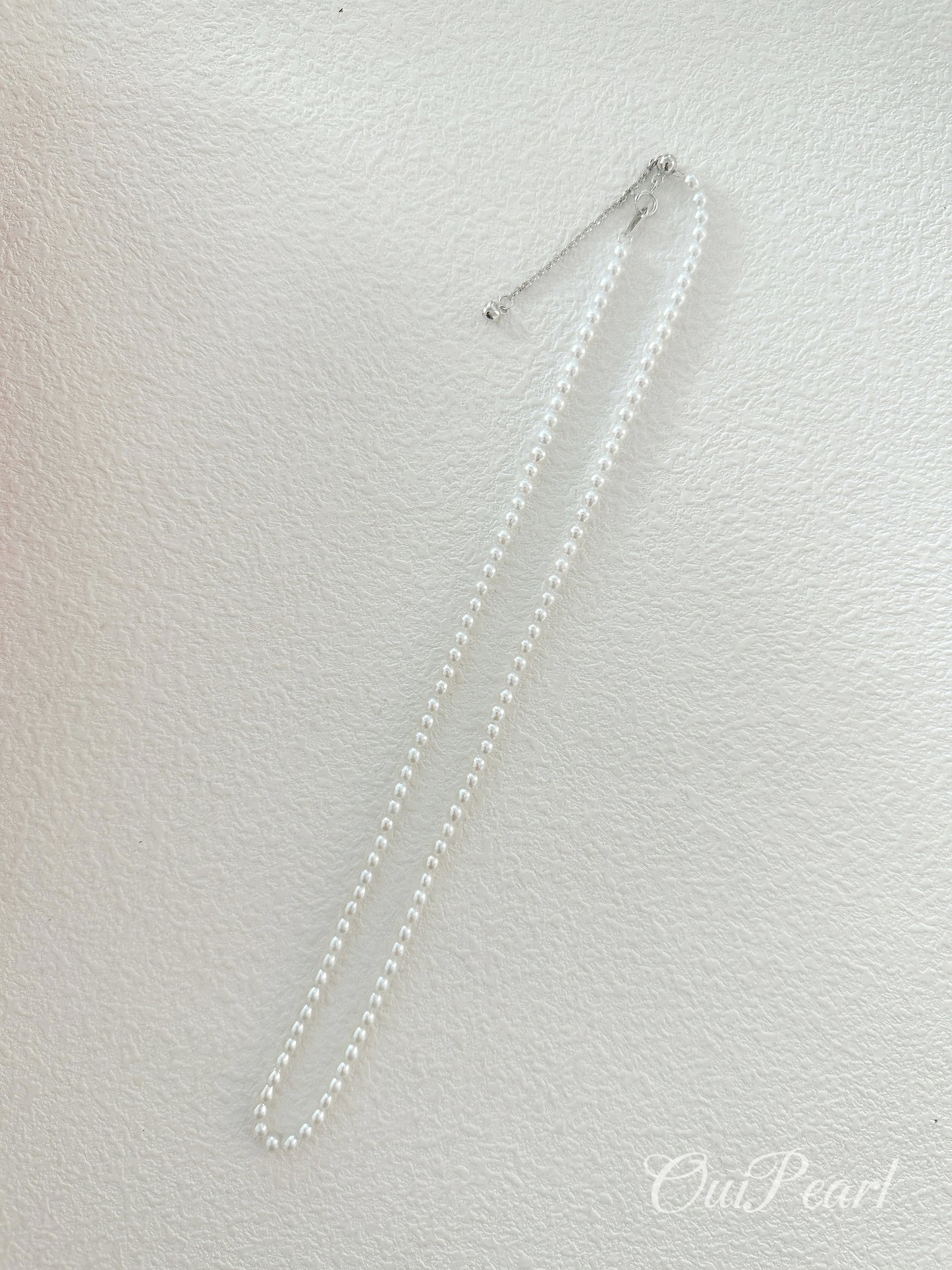 OuiPearl Pearl Necklace 經典淡水baby珍珠純銀項鏈（點位3-3.5；鏈長39+5CM）