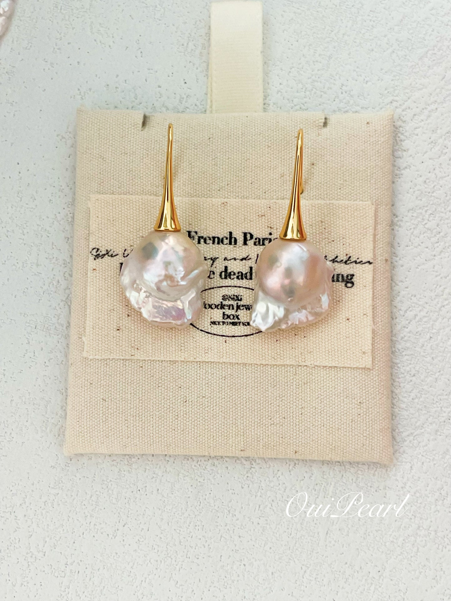 OuiPearl Baroque Earrings 水母大巴系列 巴洛克天然淡水珍珠耳環