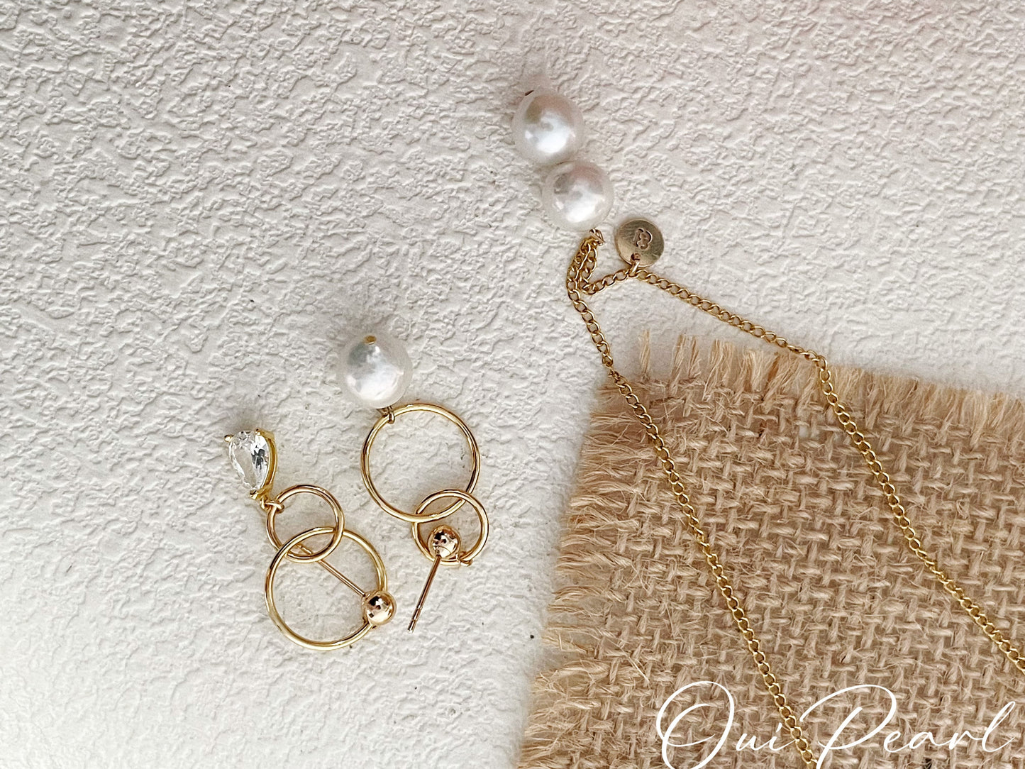 OuiPearl Baroque Earring  星河巴洛克AB款耳環耳釘