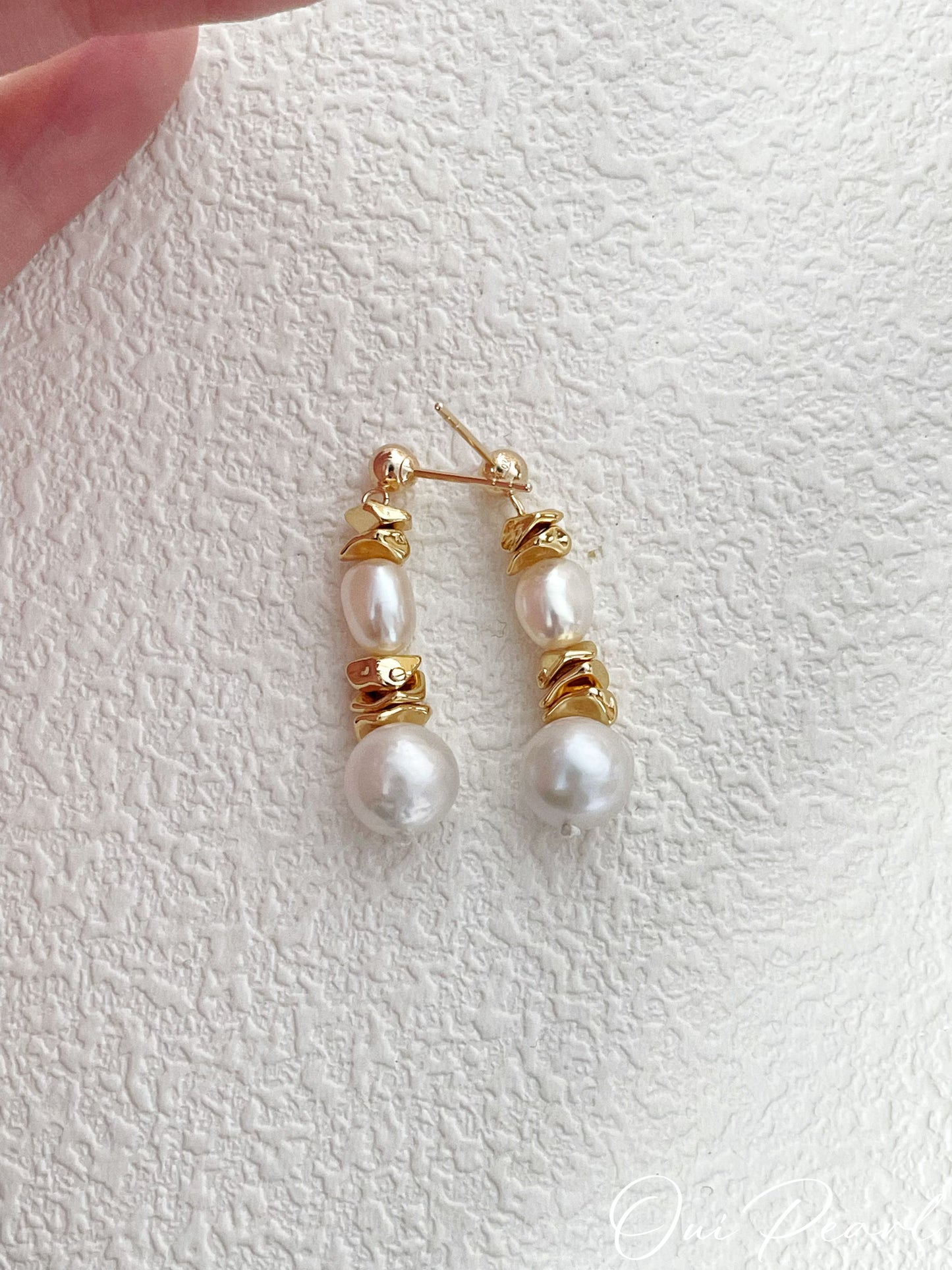 OuiPearl Pendant Earring  日不落金色耳環耳釘