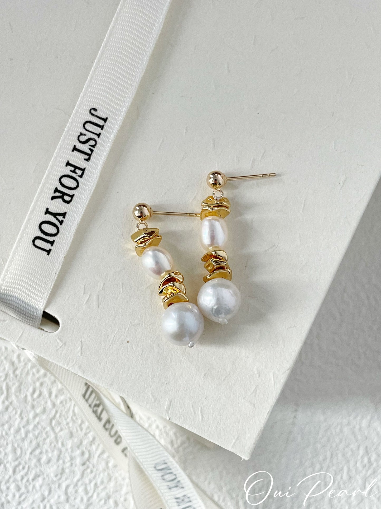 OuiPearl Pendant Earring  日不落金色耳環耳釘