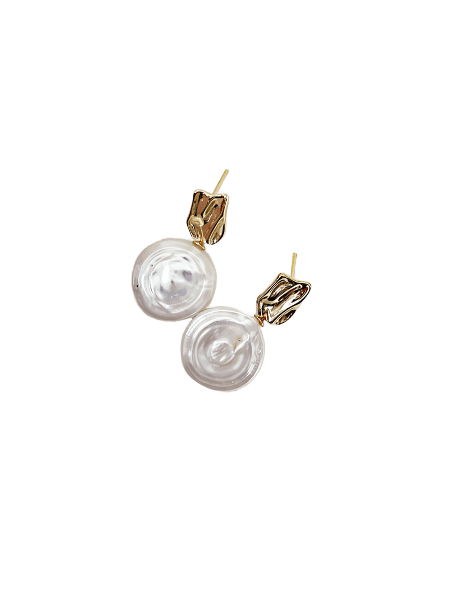 OuiPearl Baroque Earring 羅馬假日 玫瑰巴洛克單圈S925純銀耳環耳釘