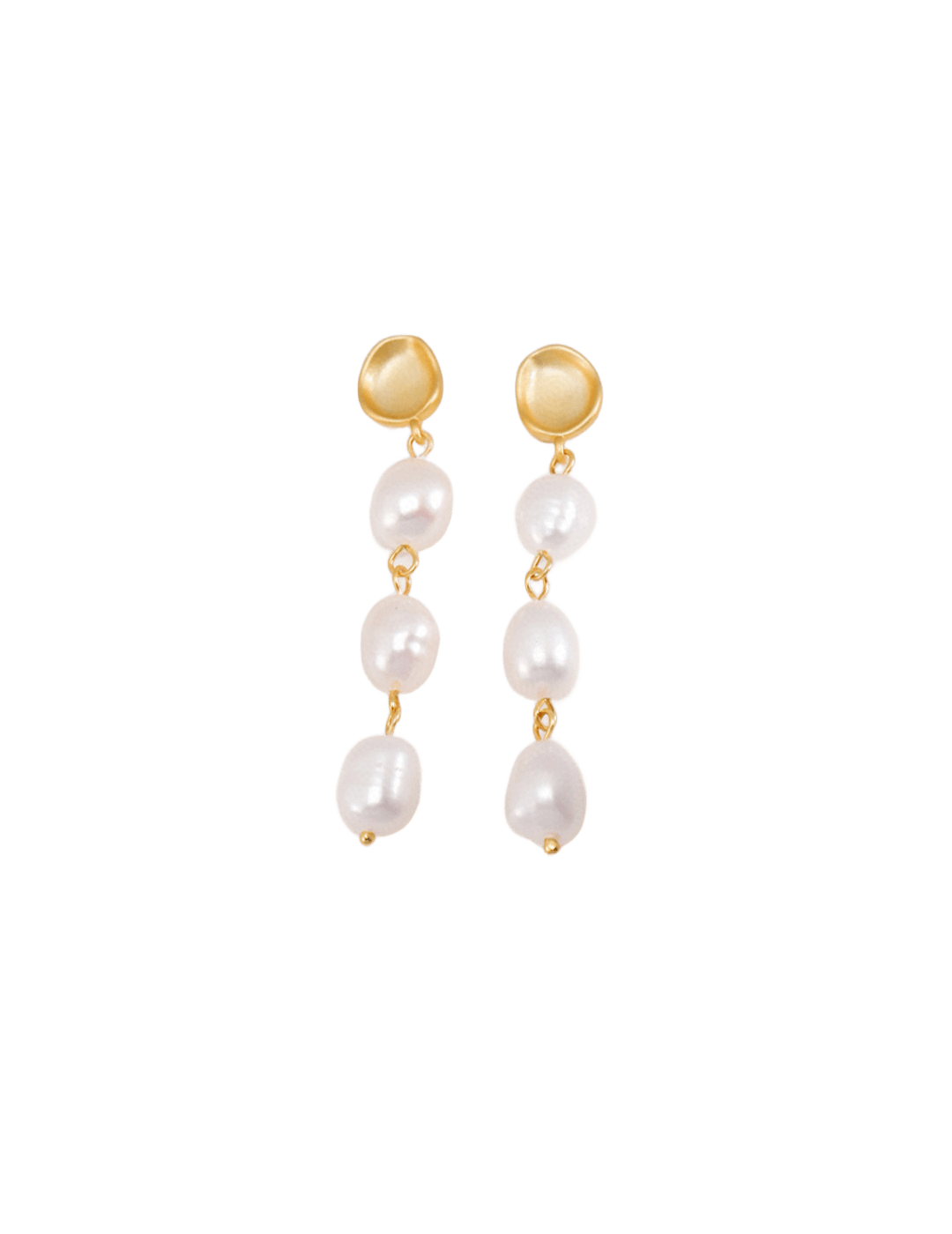 OuiPearl Baroque French Pearl Earring 法式优雅天然巴洛克珍珠耳环