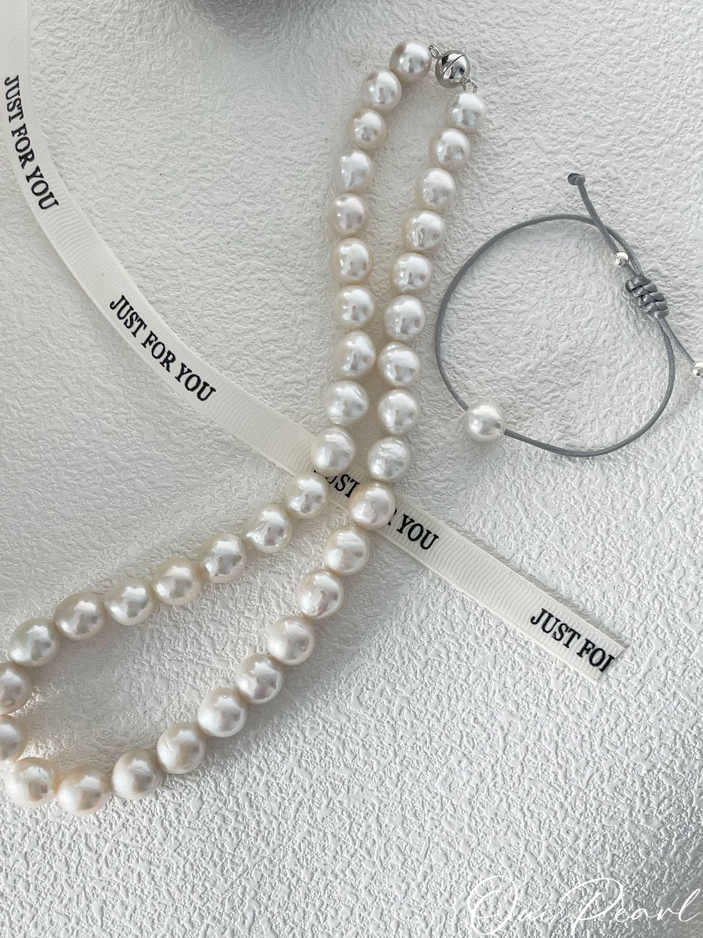 OuiPearl Edison Ball Necklace 愛迪生銀球珍珠純銀項鏈（鏈長43CM/點位9-11）