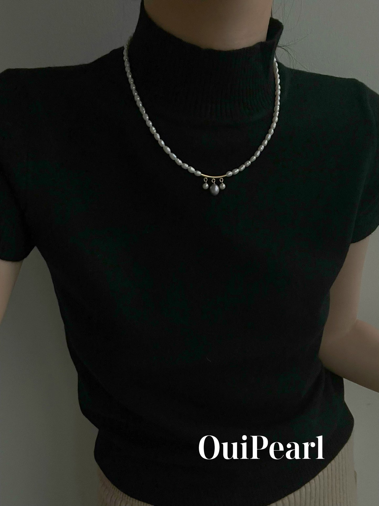 OuiPearl court Necklace小宮廷女王珍珠吊墜項鏈