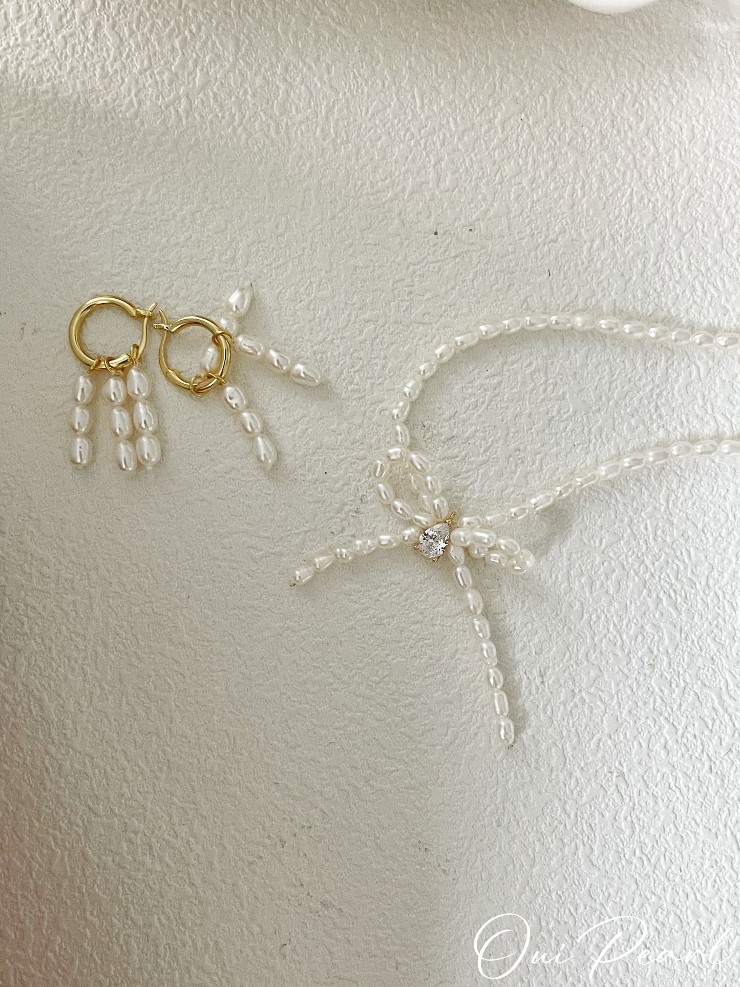 OuiPearl Freshwater Earring 粒粒珍韻 米粒淡水珍珠耳環耳釘