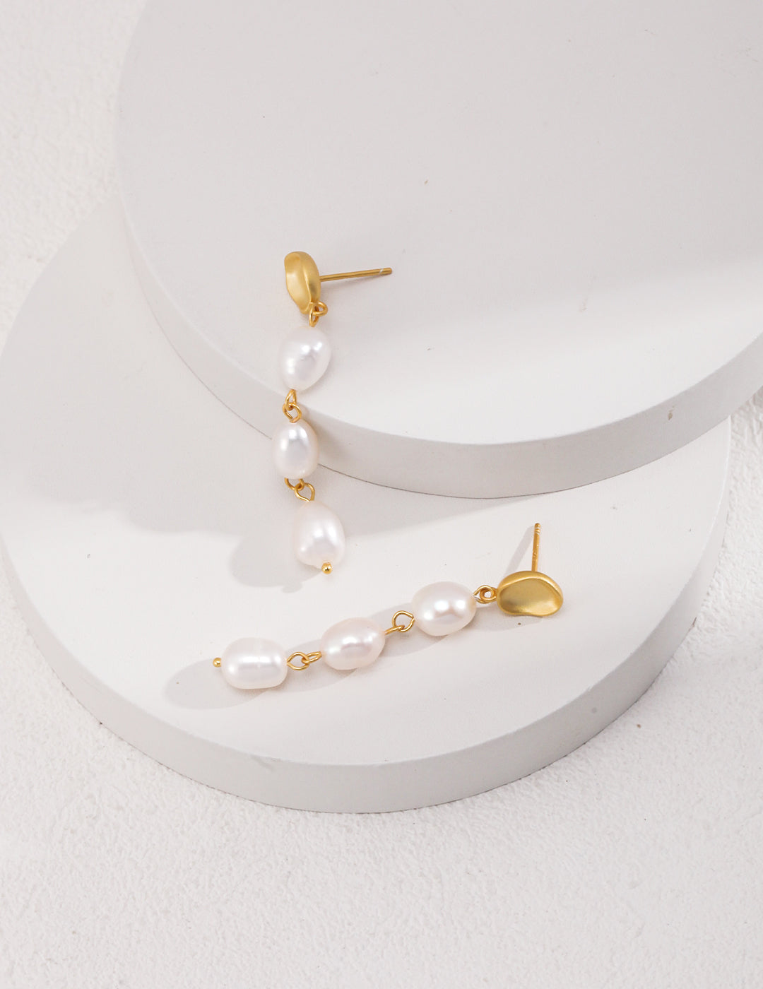 OuiPearl Baroque French Pearl Earring 法式优雅天然巴洛克珍珠耳环